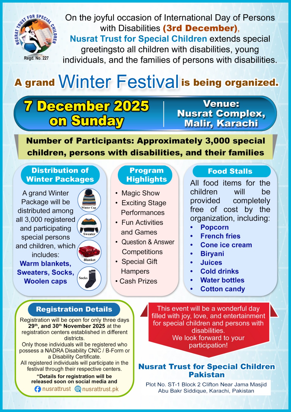 Winter Festival 2025 – Nusrat Trust for Special Children